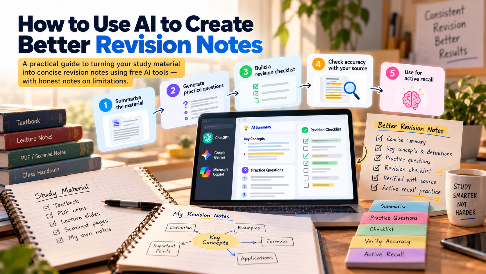 Cover image for "How to Use AI to Create Better Revision Notes"
